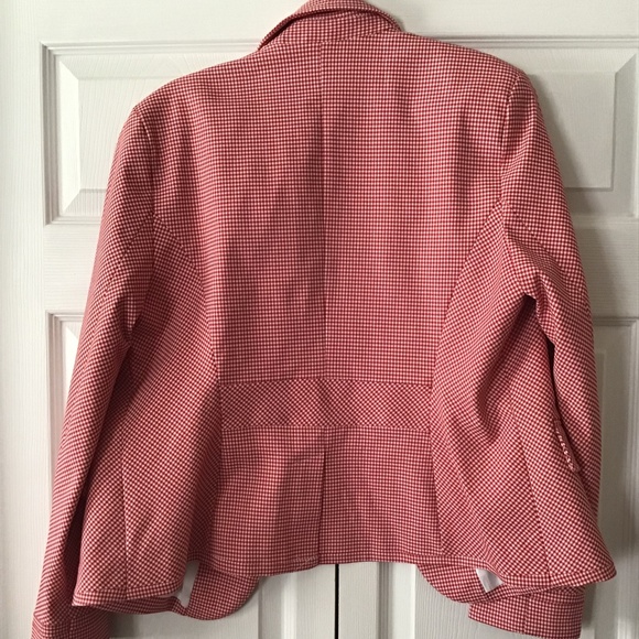 Women's Red/White Blazer and Frill skirt - Picture 3 of 7